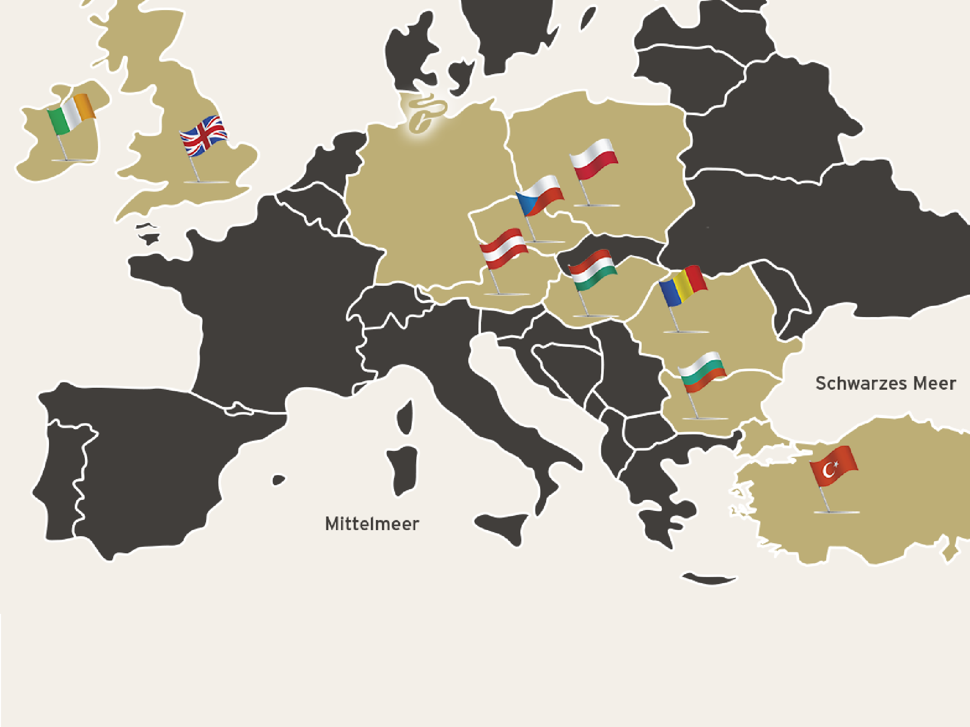 Prezenți în toată Europa